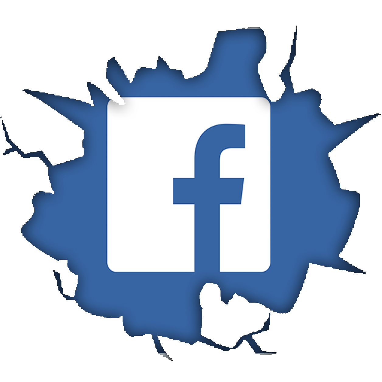 Cracked-Facebook-Logo-psd46992